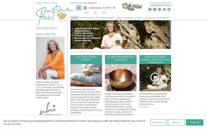 Screenshot of christine-heckel.com