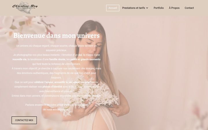 Captura de ecrã de christine-roy-photographe.fr