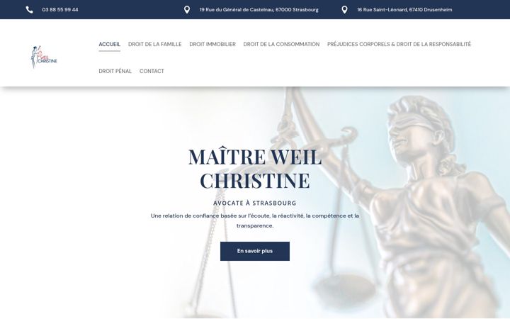 Captura de ecrã de christine-weil-avocat.fr
