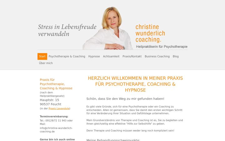 Screenshot of christine-wunderlich-coaching.de