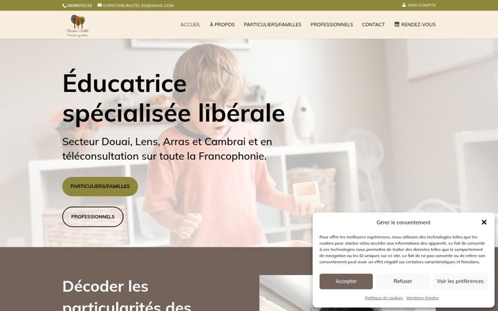 Captura de ecrã de christinebultel-educationspecialisee.fr