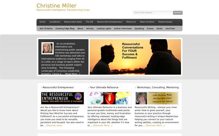 Snímek obrazovky christinemiller.co