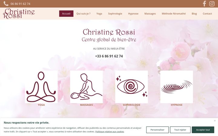 Captura de ecrã de christinerossi.fr
