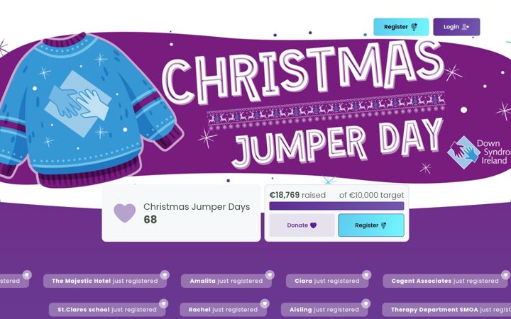 Capture d'écran de christmasjumperday.ie