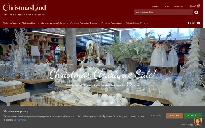 Capture d'écran de christmasland.ie
