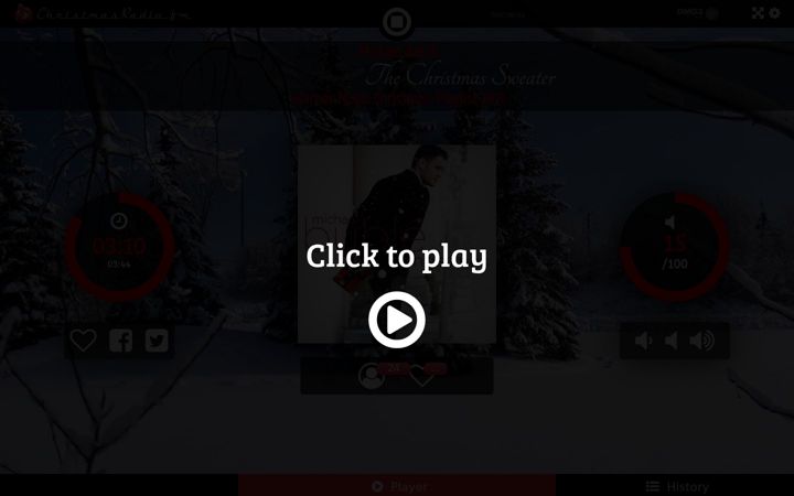 Screenshot of christmasradio.fm