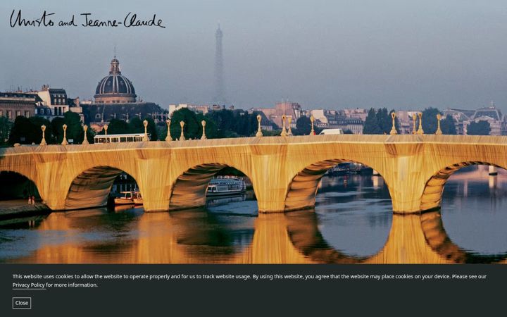 Screenshot of christojeanneclaude.net