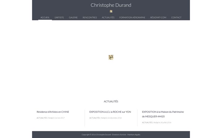 Skærmbillede af christophe-durand.fr