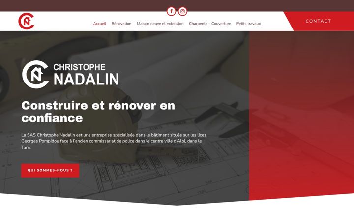 Captura de pantalla de christophe-nadalin.fr