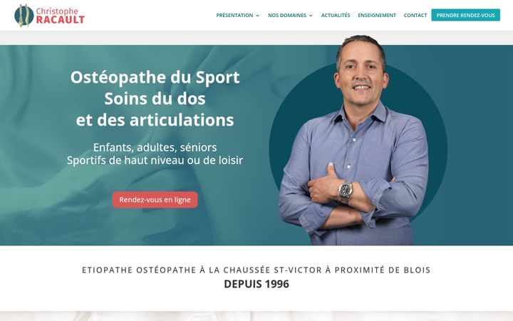 Captura de pantalla de christophe-racault.fr