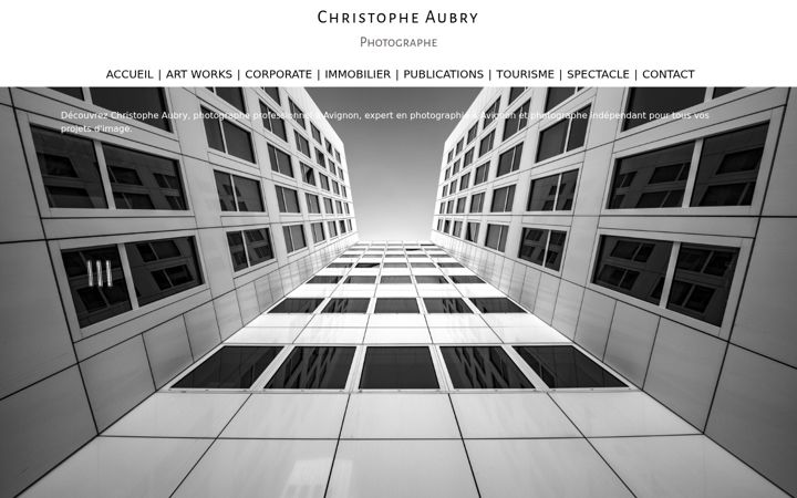 Captura de pantalla de christopheaubry.fr