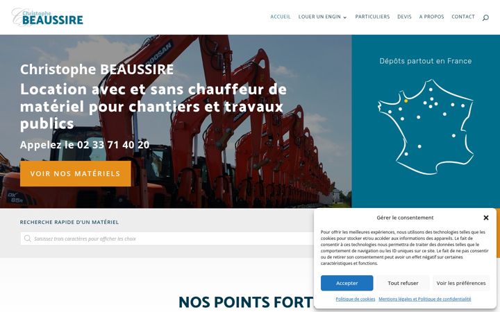 Captura de pantalla de christophebeaussire.fr