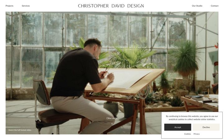 Snímek obrazovky christopher-david.co.uk