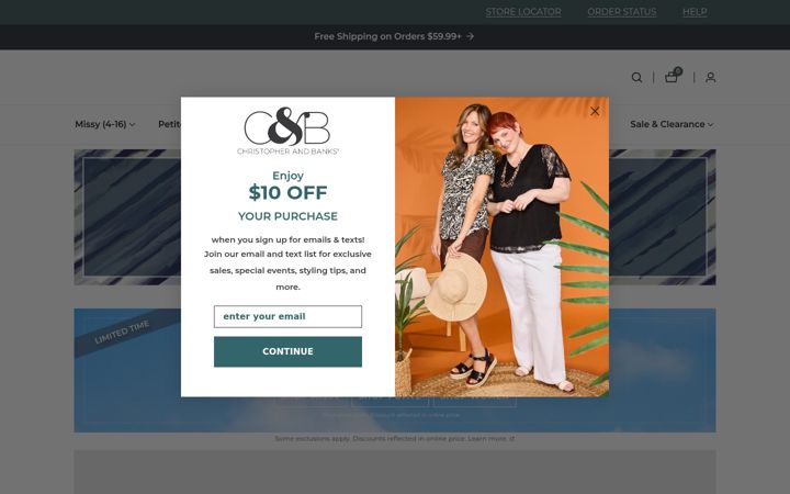 Screenshot of christopherandbanks.com