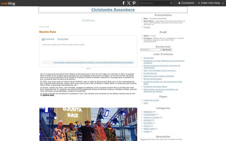Screenshot stránky christopherosenberg.org