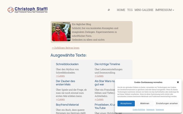 Screenshot ta' christophstaffl.eu