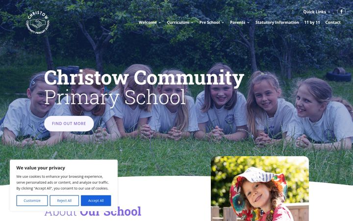 Snímek obrazovky christowprimary.org.uk