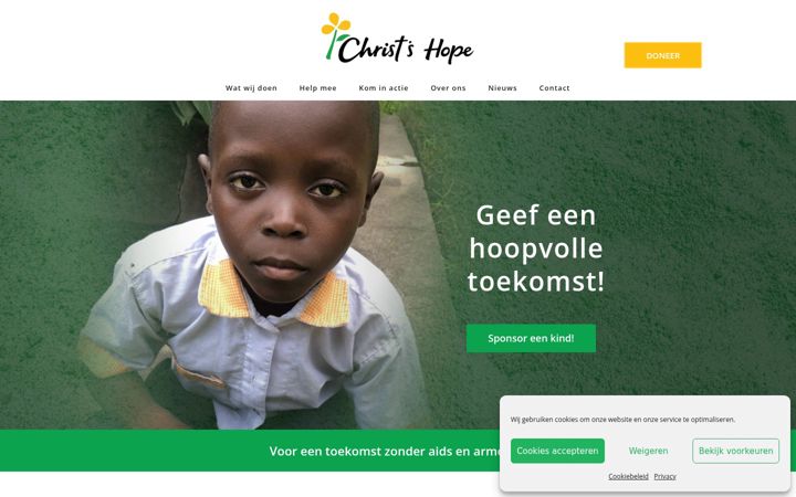 Screenshot του christshope.nl