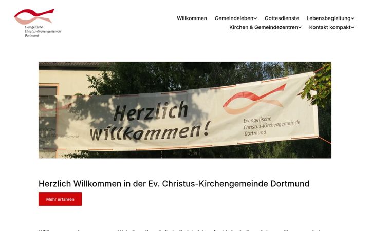 Screenshot of christusgemeinde-dortmund.de
