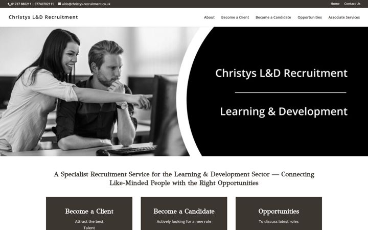 Snímek obrazovky christys-recruitment.co.uk