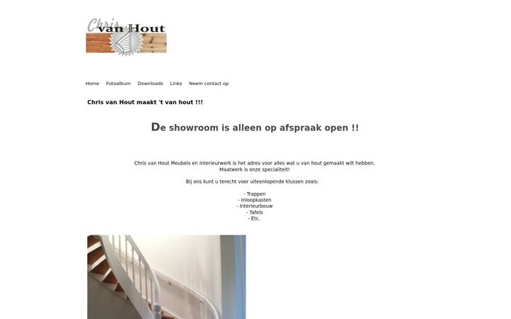 Screenshot ta' chrisvanhout.nl