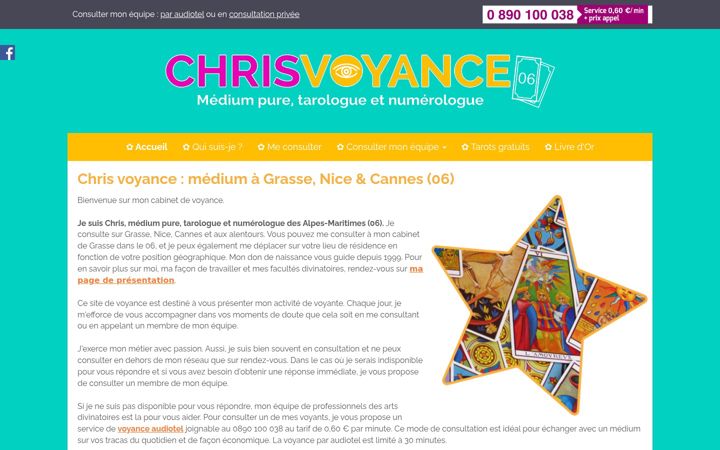 Screenshot of chrisvoyance06.com