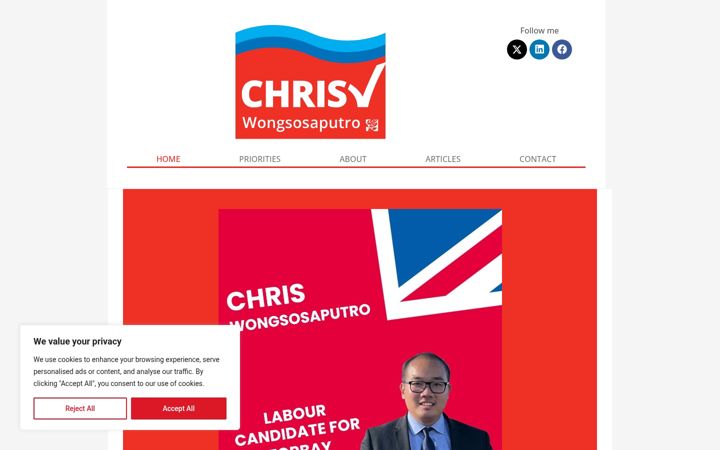 Screenshot of chriswongsosaputro.com
