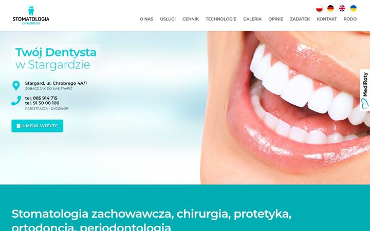 Screenshot of chrobrego.pl