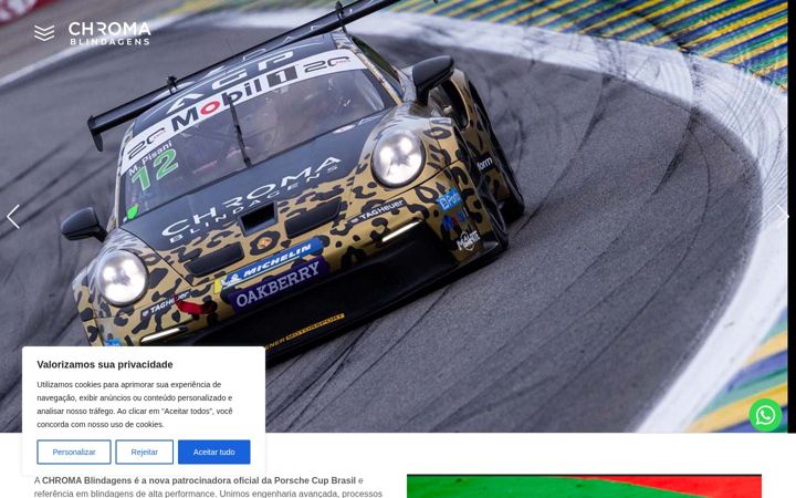 Zrzut ekranu chromablindagens.com.br