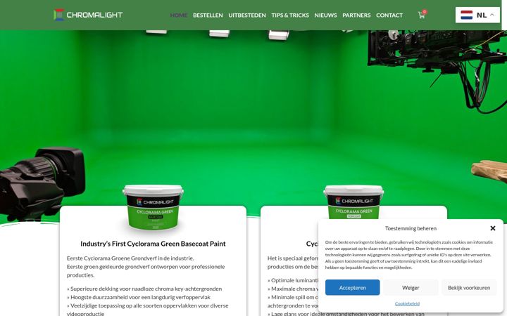 Screenshot του chromalight.nl