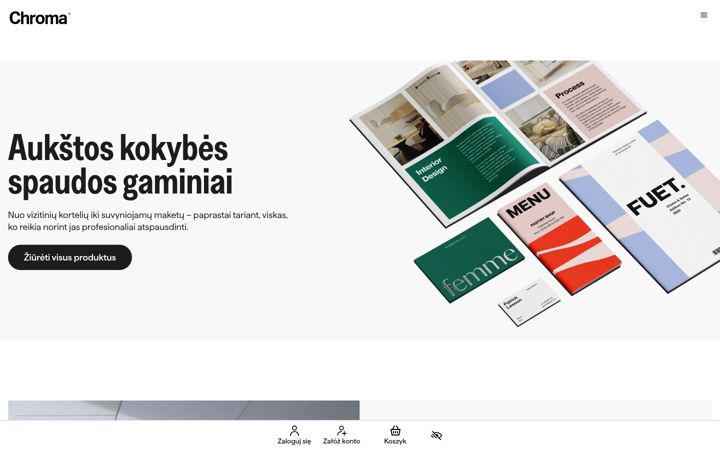 Screenshot of chromaprint.lt
