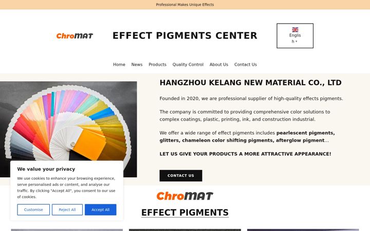 Screenshot of chromat.cn
