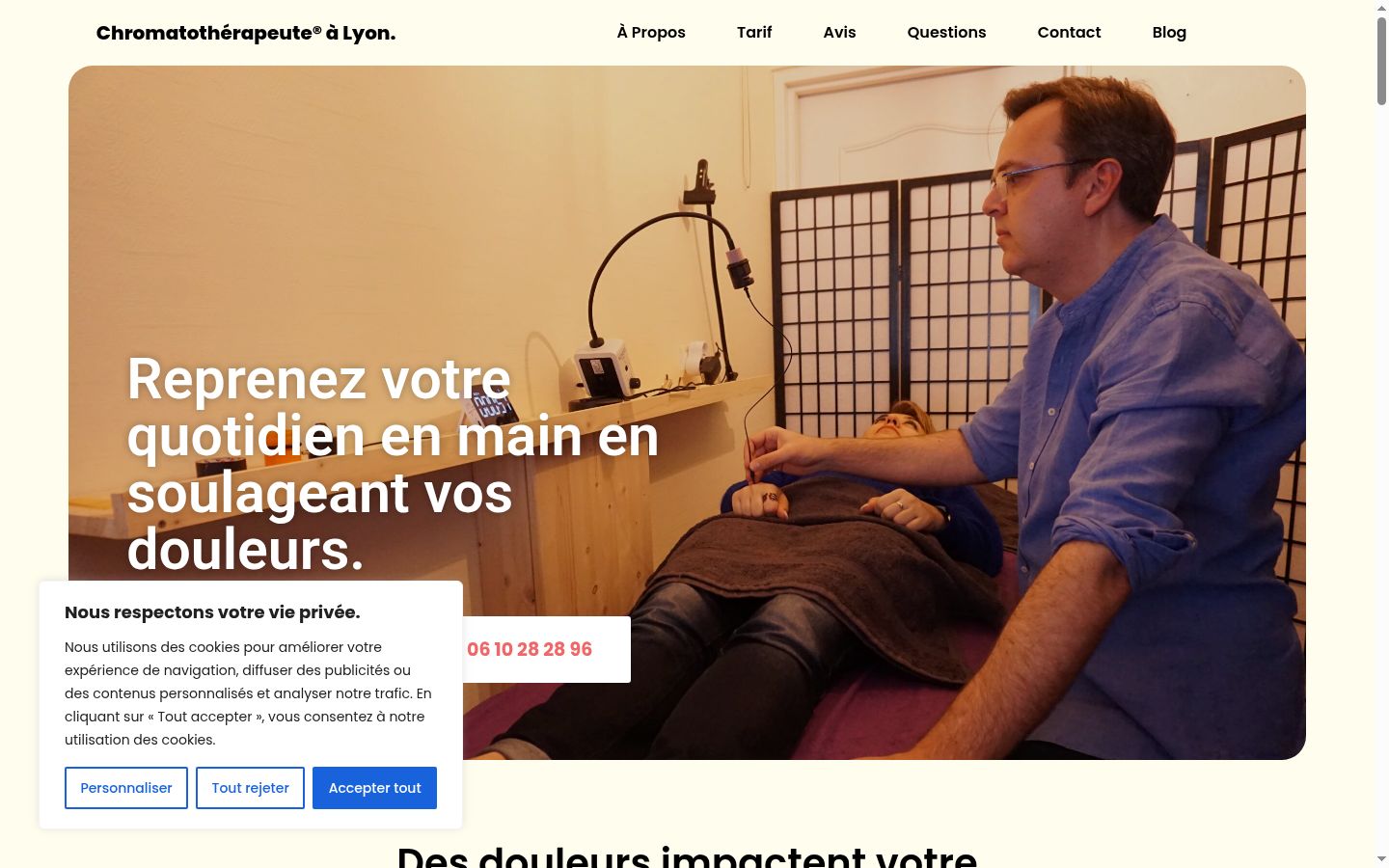 Screenshot van de toestemmingsbanner zoals getoond vóór enige interactie