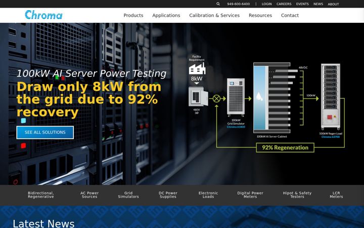 Screenshot of chromausa.com