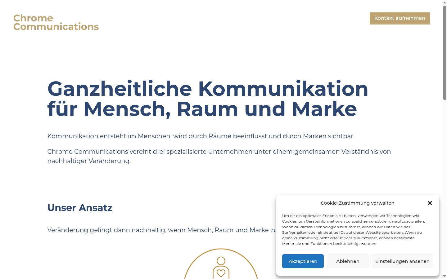 Screenshot van de toestemmingsbanner zoals getoond vóór enige interactie