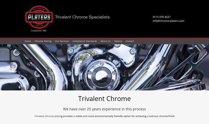 Screenshot of chrome-platers.com