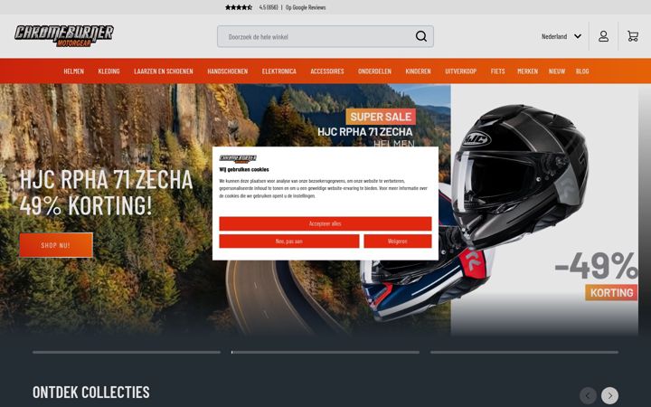 Screenshot του chromeburner.nl