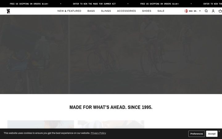Screenshot stránky chromeindustries.com