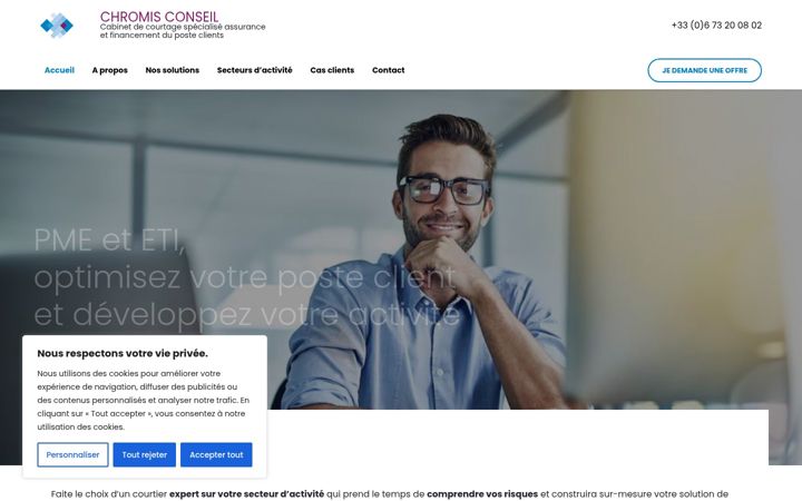 Screenshot of chromis-conseil.com