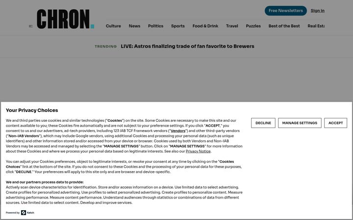 Screenshot ta' chron.com
