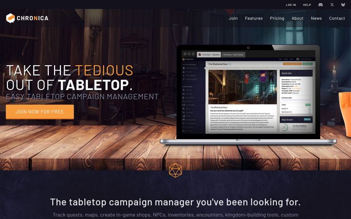 Screenshot of chronica.ventures