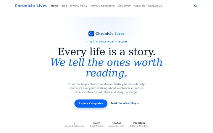 Skærmbillede af chroniclelives.co.uk