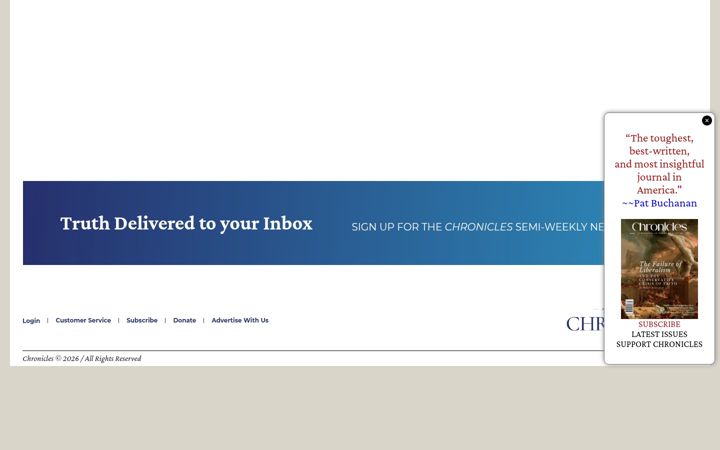 Screenshot of chroniclesmagazine.org