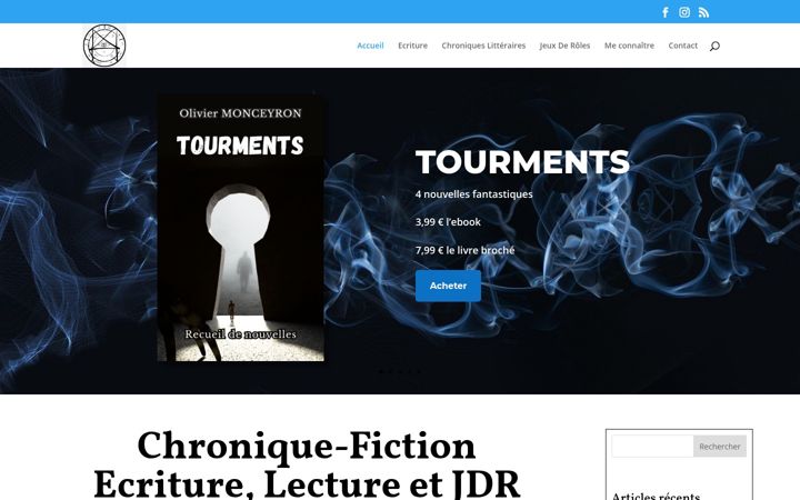 Ekraanipilt saidist chronique-fiction.fr