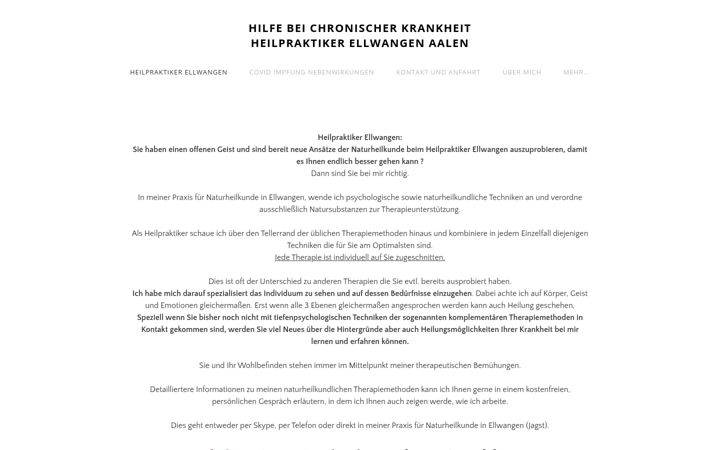 Skjámynd af chronisch-krank-hilfe.de