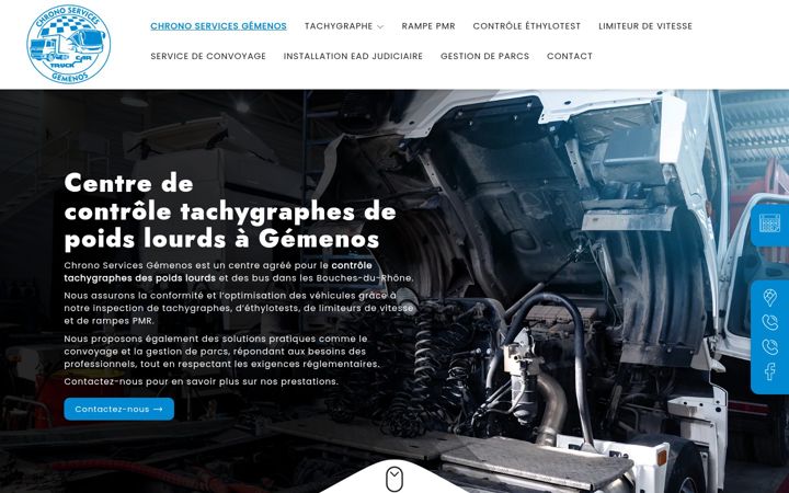 Ekraanipilt saidist chrono-services-gemenos.fr