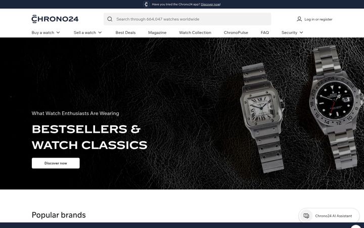 Skærmbillede af chrono24.my
