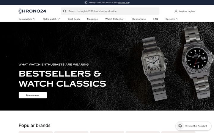 Screenshot of chrono24.ph
