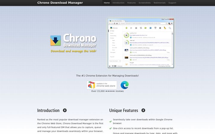 Screenshot of chronodownloader.net