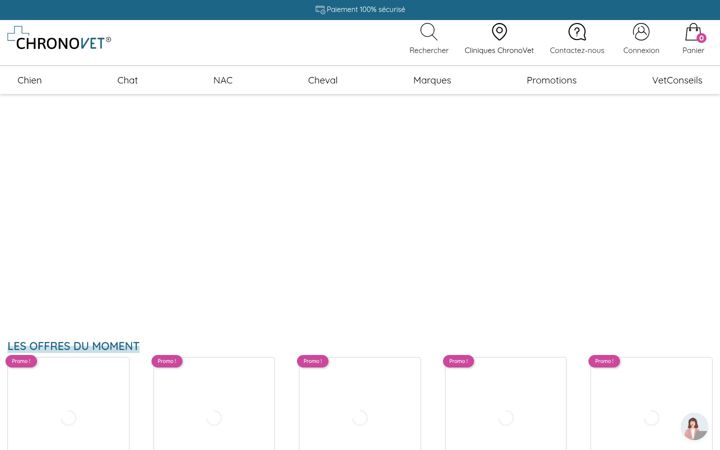 Screenshot of chronovet.fr